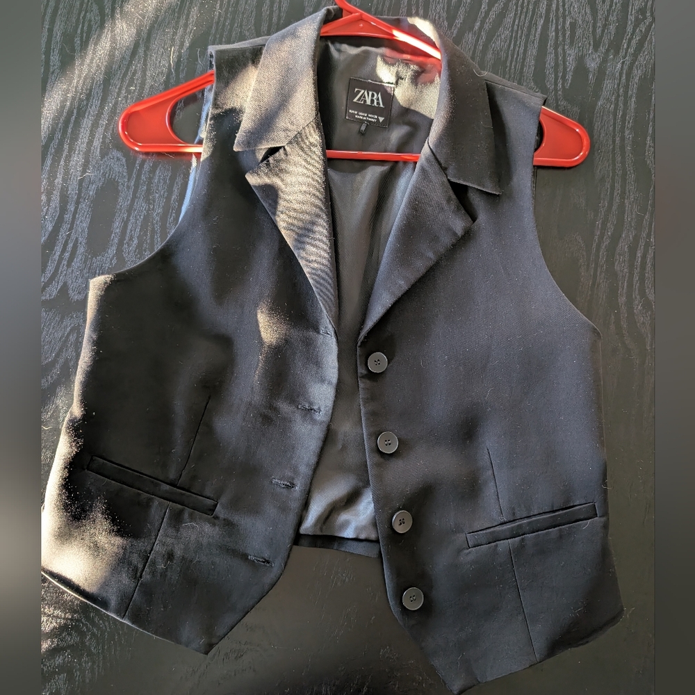 Zara Black Vest